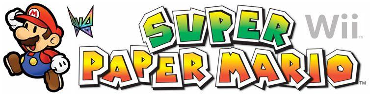 Super Paper Mario Wii Logo - Super Paper Mario – (Wii) | Skatter