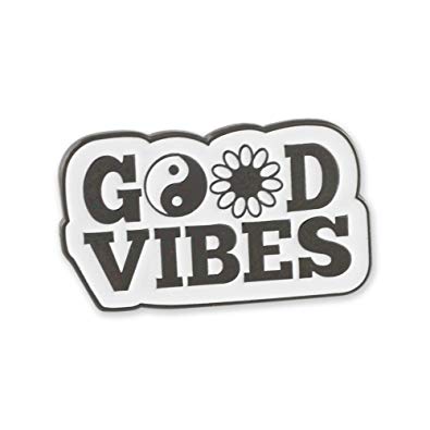 Peace Flower Logo - Amazon.com: Good Vibes Peace Flower Love Yin & Yang Soft Enamel Pin ...