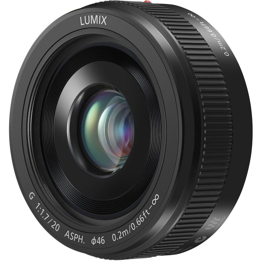 2 Black F Logo - Panasonic Lumix G 20mm F 1.7 II Lens (H H020A)