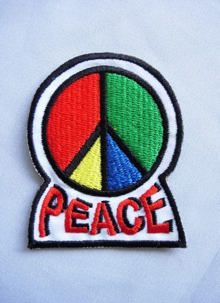 Peace Flower Logo - Patches - Peace - Flower power - Beat generation - Cox - Vespa ...