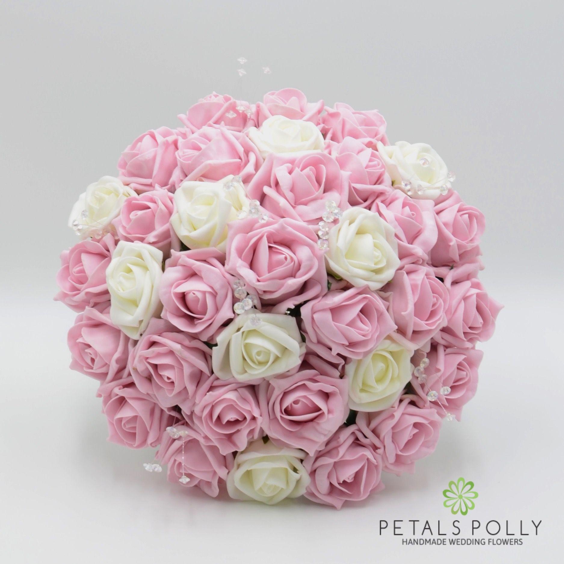 Flower Pink and White Logo - Baby Pink & Ivory Rose Package