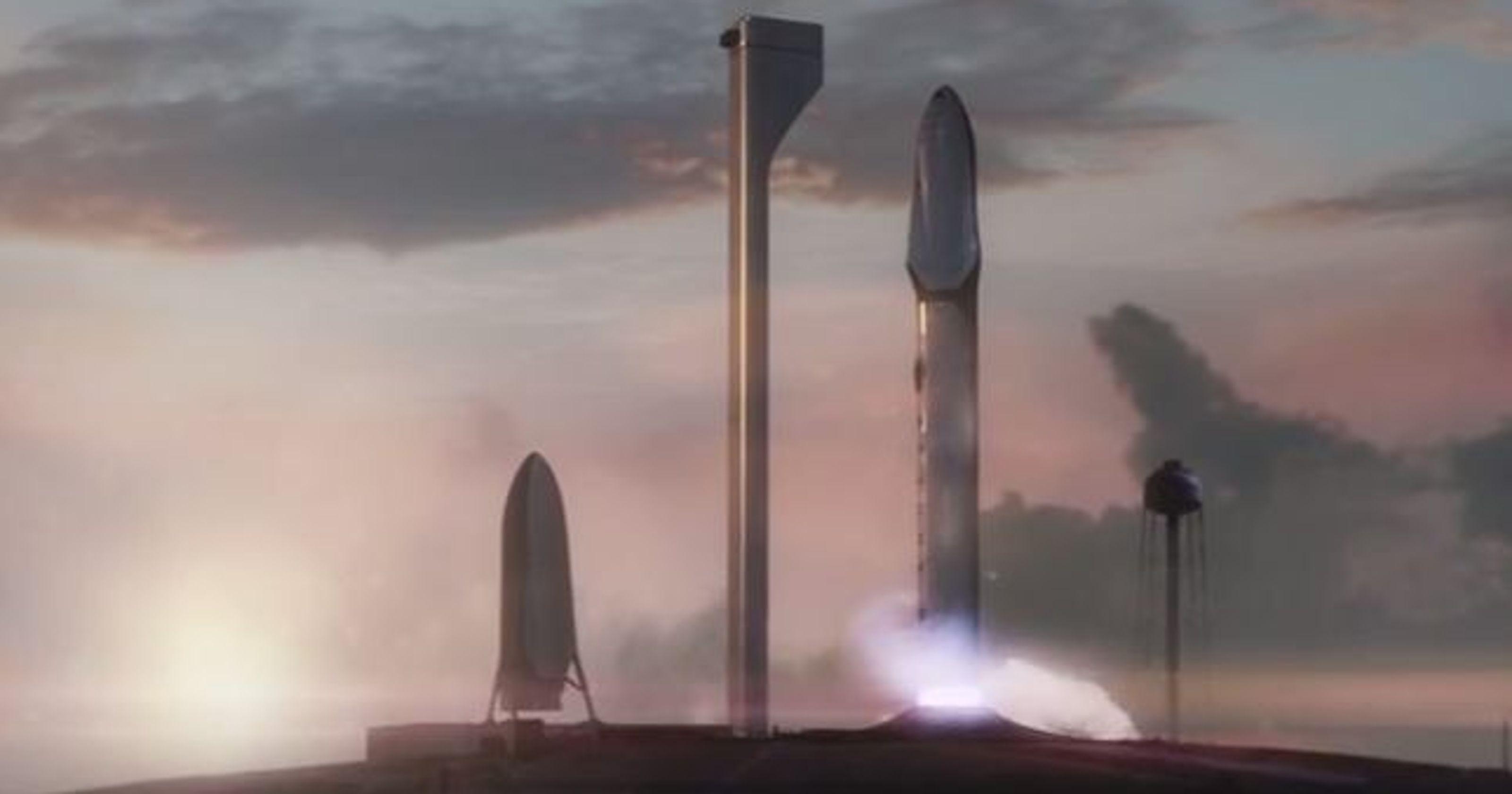 SpaceX Mars Rocket Logo - SpaceX unveils Mars rocket concept