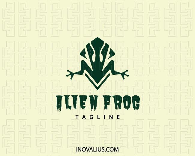 Frog Logo - Alien Frog Logo Design
