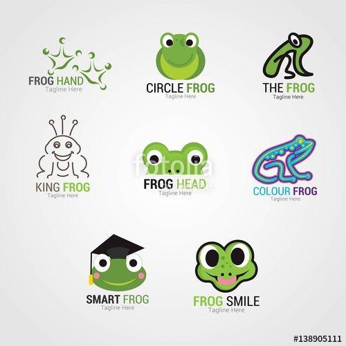 Frog Logo - Frog Logo Design Template. Vector Illustration