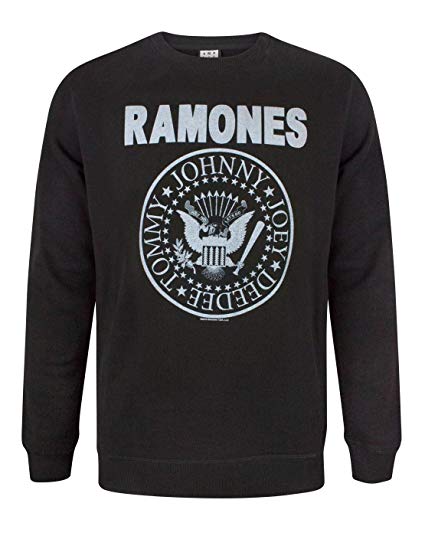 Seal Clothing Logo - Amplified Ramones Seal Logo Men's Sweatshirt: Amazon.co.uk: Clothing