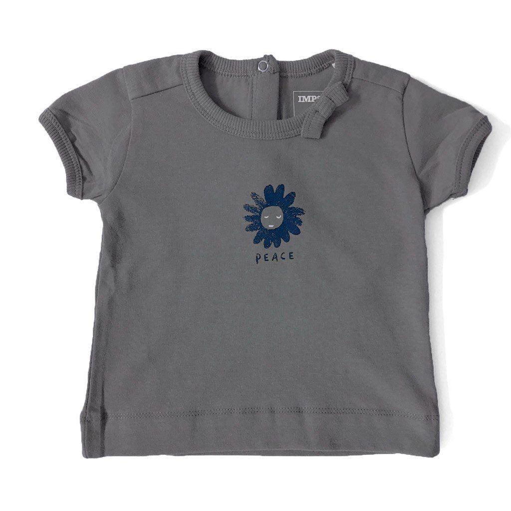 Peace Flower Logo - Imps & Elfs - Organic Peace Flower T Shirt - Special Grey - Designed ...