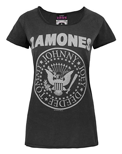 Seal Clothing Logo - Amplified Ramones Seal Logo Women's T Shirt: Clothing