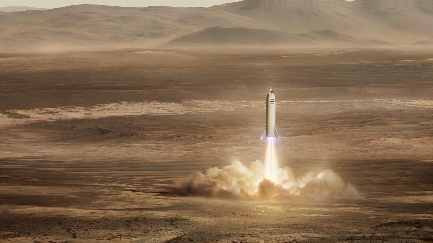 SpaceX Mars Rocket Logo - Mars