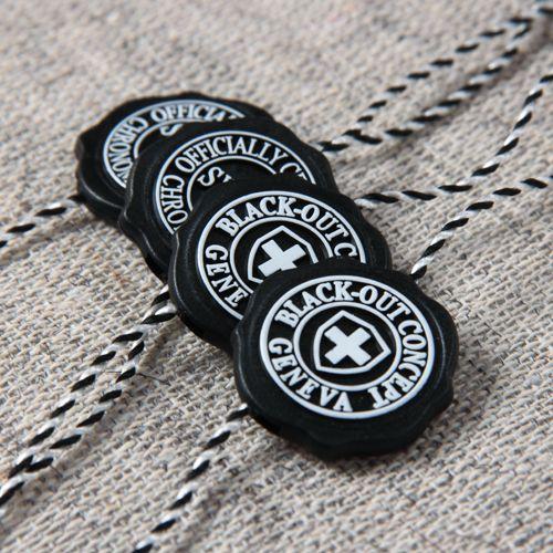 Seal Clothing Logo - Custom Foil Logo Plastic Seal Tags For Clothing - Buy Seal Tags ...