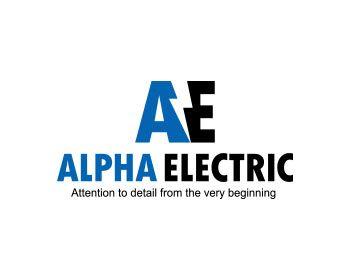Alpha Electric Logo - Alpha Electric logo design contest. Logo Designs by jctoledo