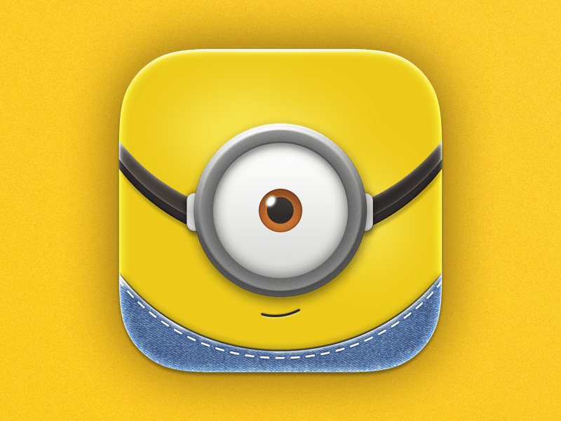 Minion Rush App Logo - Minion iOS Icon by Andrew Astract | Dribbble | Dribbble