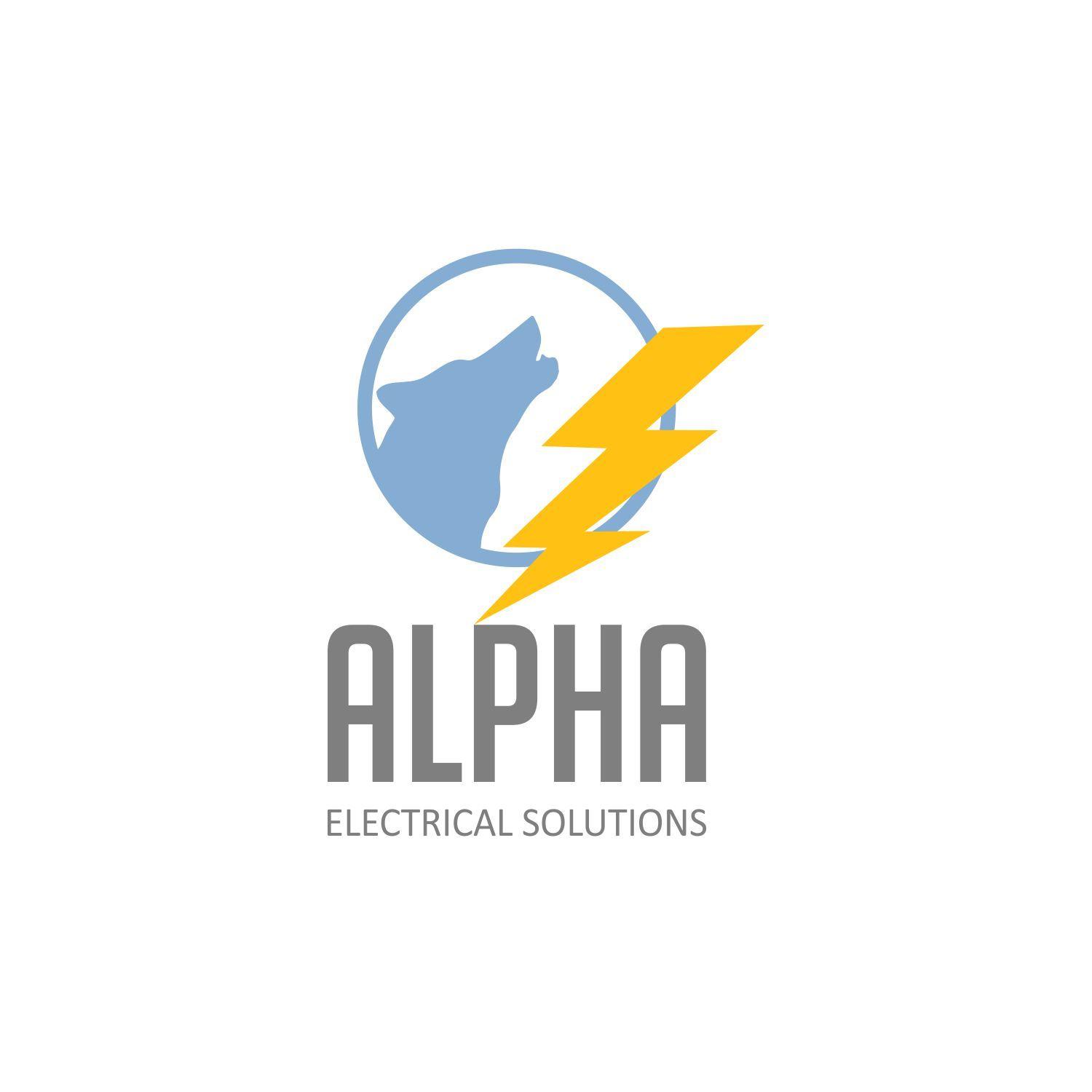 Alpha Electric Logo - Playful, Masculine, Electric Company Logo Design for Alpha ...