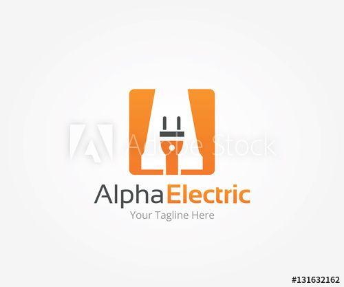 Alpha Electric Logo - Alpha Electric Letter A Logo Template - Buy this stock vector and ...