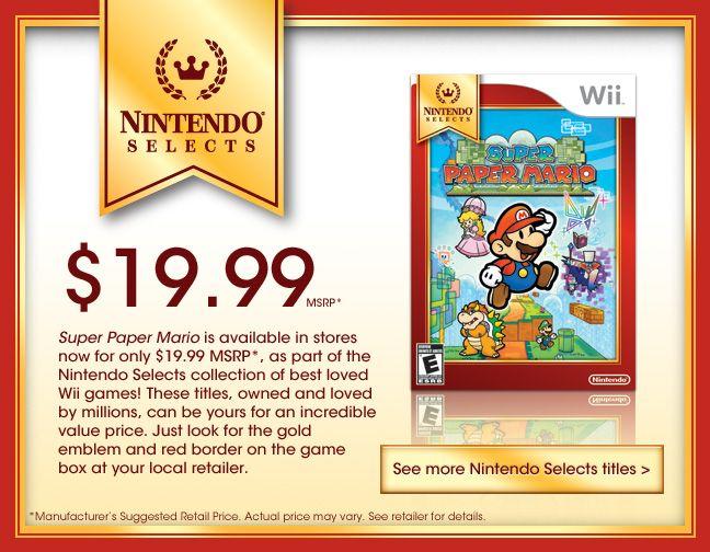 Super Paper Mario Wii Logo - Wii.Nintendo.com Paper Mario