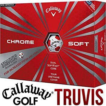 Red and White Technology Logo - LTD EDITION CALLAWAY CHROME SOFT TRUVIS WHITE / RED GOLF BALLS