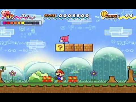 Super Paper Mario Wii Logo - Chapter 1-1: Super Paper Mario: [Wii] - YouTube