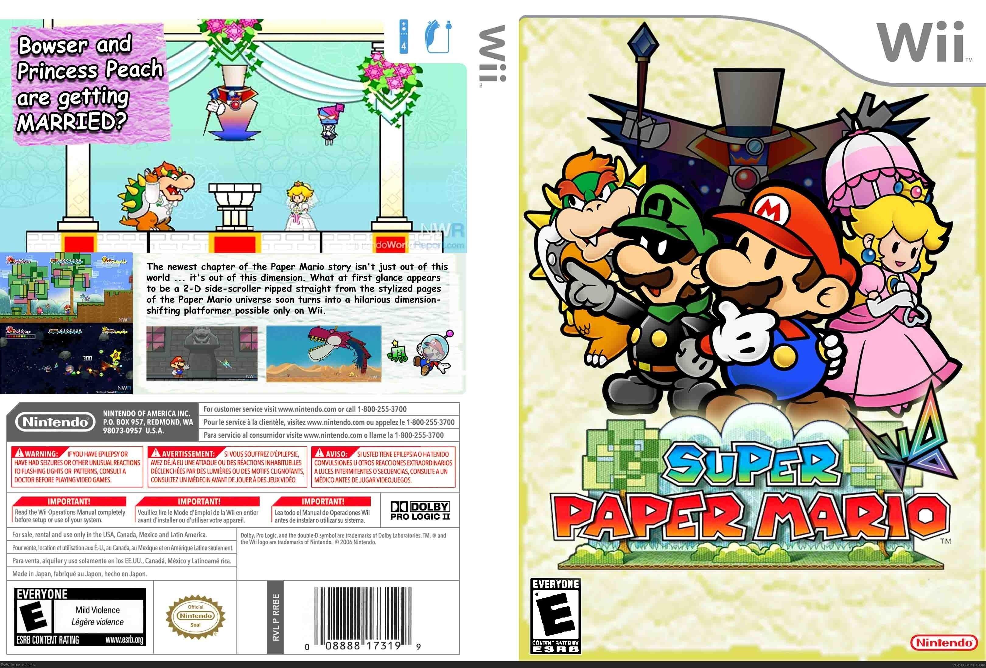 Super Paper Mario Wii Logo - Super Paper Mario – Wii | Games That I've Recently Beaten