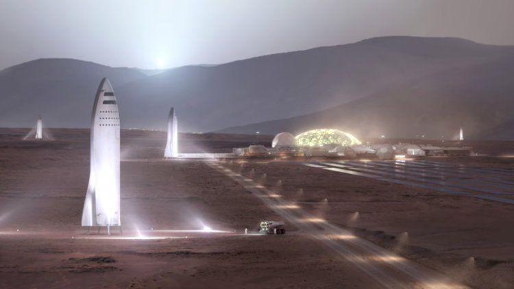 SpaceX Mars Rocket Logo - SpaceX engineer gives new details of Elon Musk's first Mars missions ...