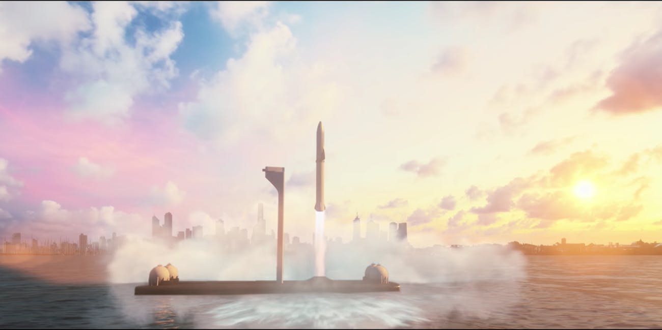 SpaceX Mars Rocket Logo - SpaceX BFR: Everything We Know About Elon Musk's Massive Mars-Bound ...