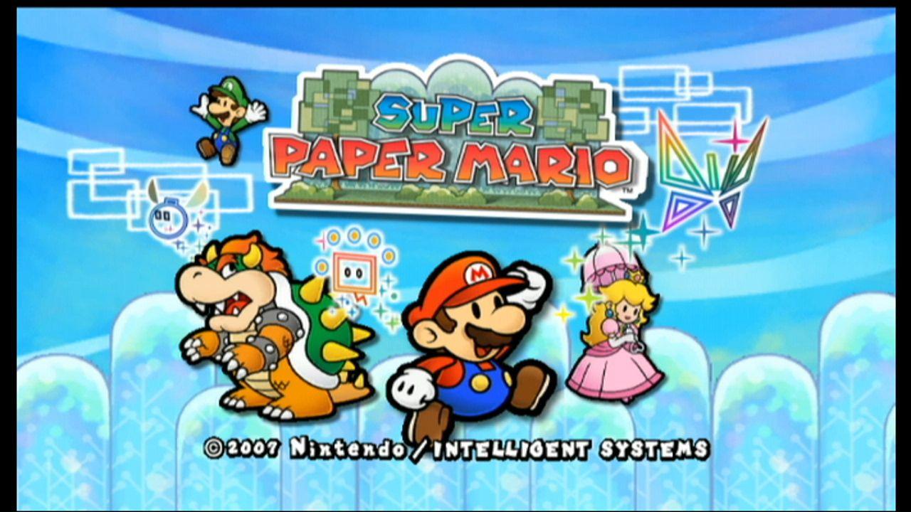 Super Paper Mario Wii Logo - Super Paper Mario. Wii