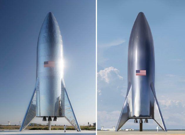 SpaceX Mars Rocket Logo - Elon Musk says SpaceX has assembled Starship test rocket with shiny ...