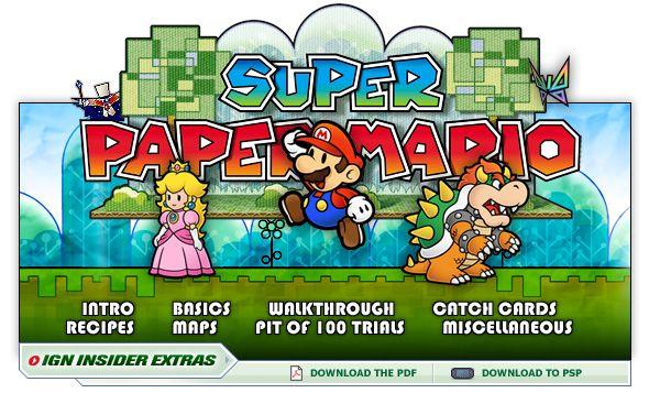 Super Paper Mario Wii Logo - Super Paper Mario and Guide