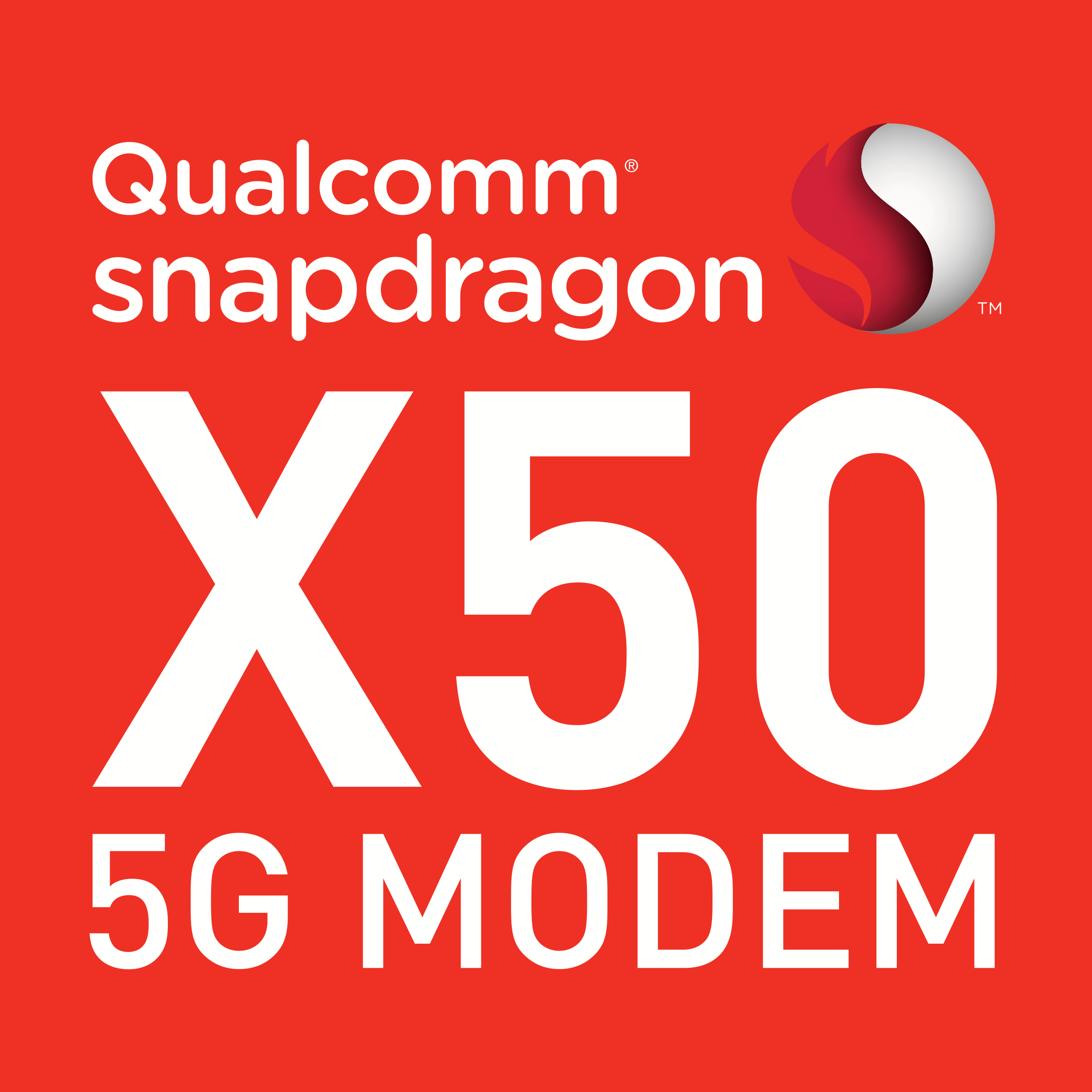 Qualcomm Snapdragon Logo - Qualcomm Snapdragon X50 5G Modem Logo | Qualcomm