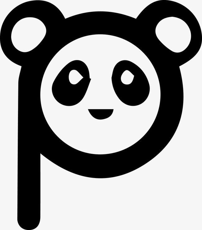 Cute Panda Logo - Cute Vector Logo, Logo Vector, Vector Panda Logo, Creative Panda