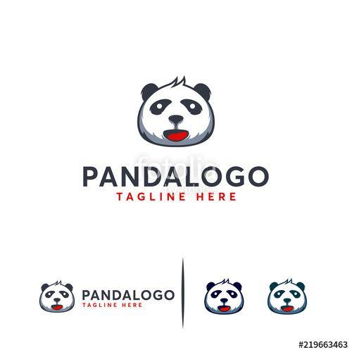Cute Panda Logo - Cute Panda Face Logo designs concept vector, Animal Panda logo ...