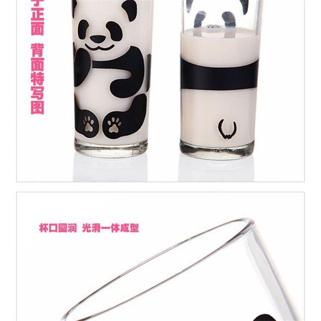 Cute Panda Logo - 2015 New Style Originality cute panda logo milk cup glass cup ...