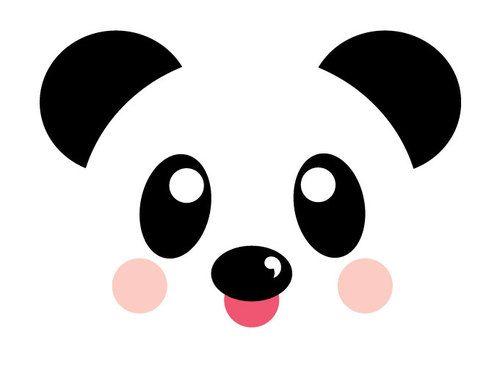 Cute Panda Logo - vector : Elizabeth Romo shared by KoalaCakes on We Heart It