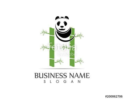 Cute Panda Logo - Cute panda logo vector illustration