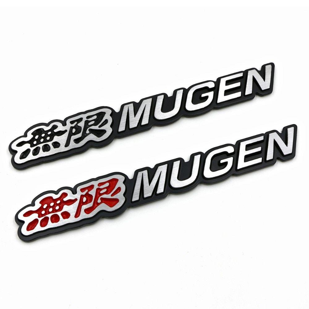 Car Trunk Logo - 3D Aluminum Mugen Emblem Chrome Logo Rear Badge Car Trunk Sticker ...