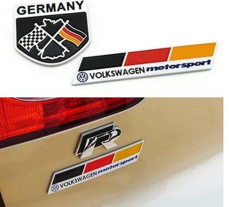 Car Trunk Logo - Car Trunk Badge Emblem Sticker Metal Aluminum VW Car Decal Sticker ...