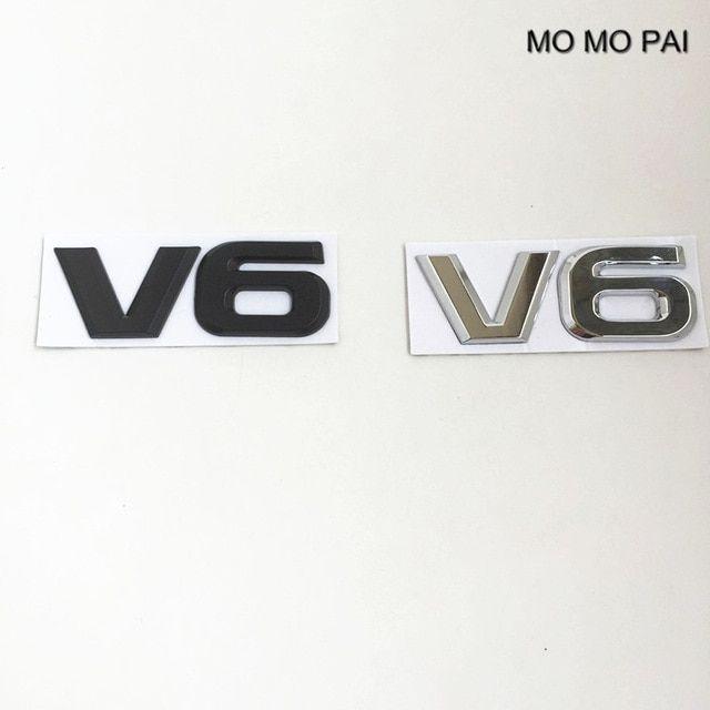 V6 Logo - Car styling 3D V6 Badge Car Trunk Side Logo Sticker Emblem Universal ...
