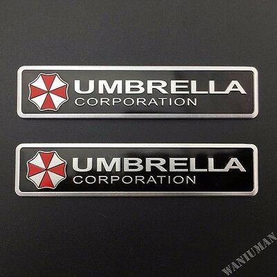 Car Trunk Logo - 2X UMBRELLA CORPORATION Resident Evil Car Trunk Logo Emblem Badge