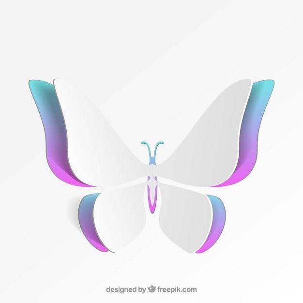 Colored Butterfly Logo - Colorful butterfly of paper Free Vector - جرافيكس العرب indian ...