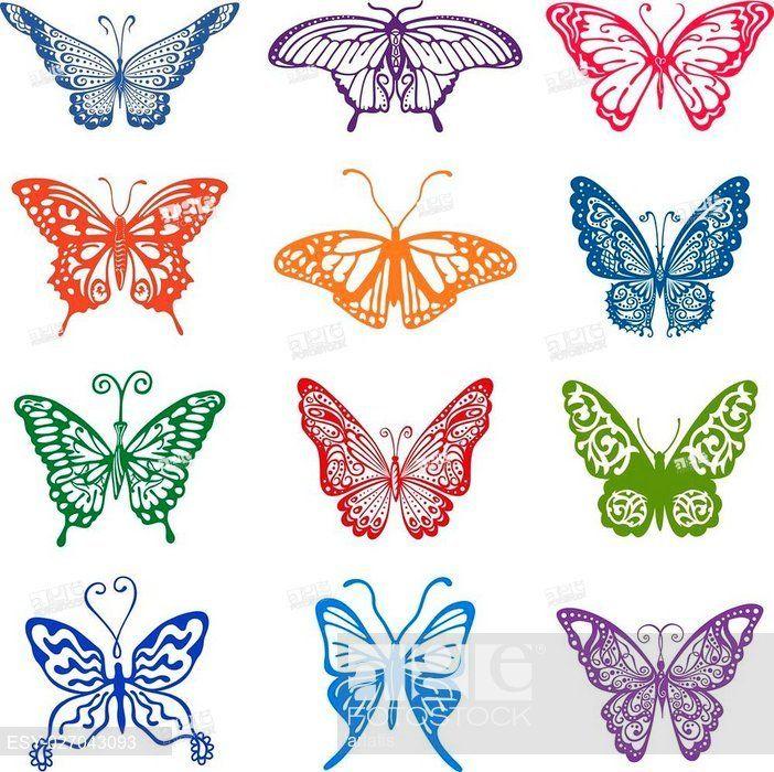 Colored Butterfly Logo - LogoDix