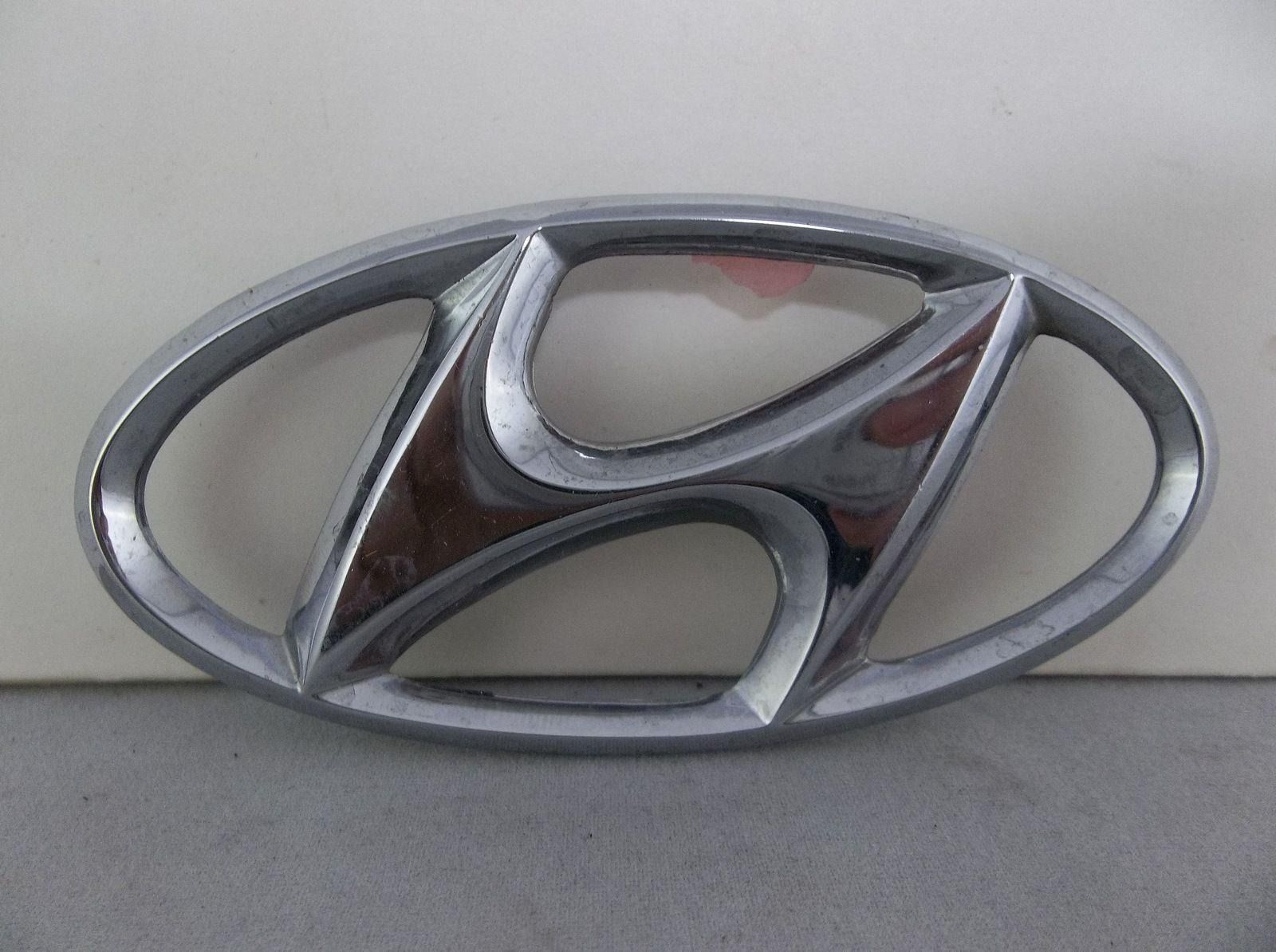 Car Trunk Logo - Chrome Plastic Hyundai Trunk Logo Emblem OEM #Hyundai #Chrome