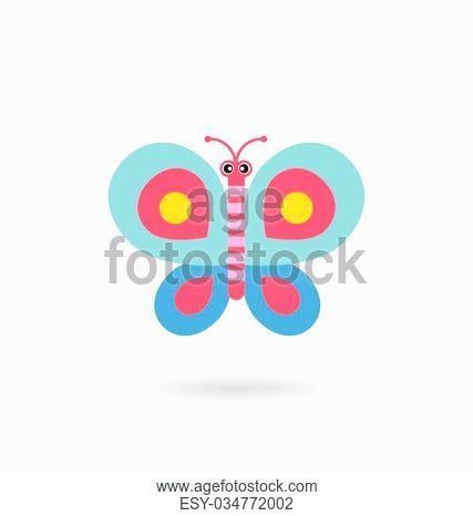 Colored Butterfly Logo - Colored butterfly logo Stock Photos and Images | age fotostock