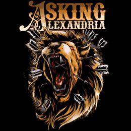 Asking Alexandria Lion Logo - Podložka pod pohár ASKING ALEXANDRIA - štvorcová