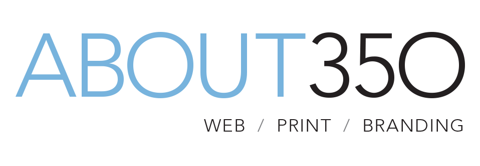 Online Printing Logo - About350 Design, Website Design, Content Marketing