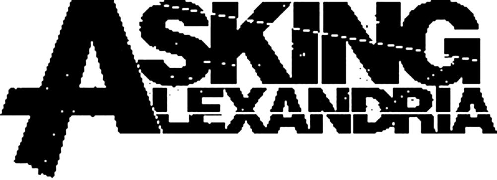 Asking Alexandria Lion Logo - Asking Alexandria Logo Rub On Sticker - Black