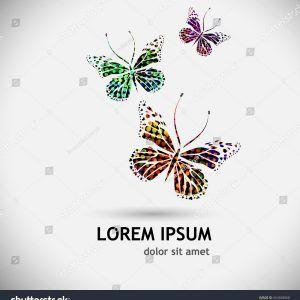 Colored Butterfly Logo - Colored Butterfly Logo New Logo Colored Butterfly With Hearts Vector ...