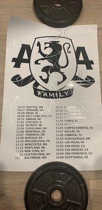 Asking Alexandria Lion Logo - Asking Alexandria autographed poster usado en venta en New York - letgo