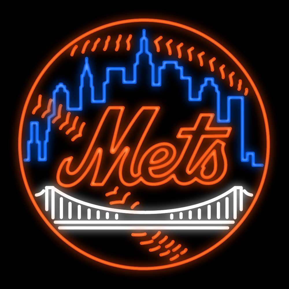 Mets Logo - New York Mets Logo MLB Neon Sign