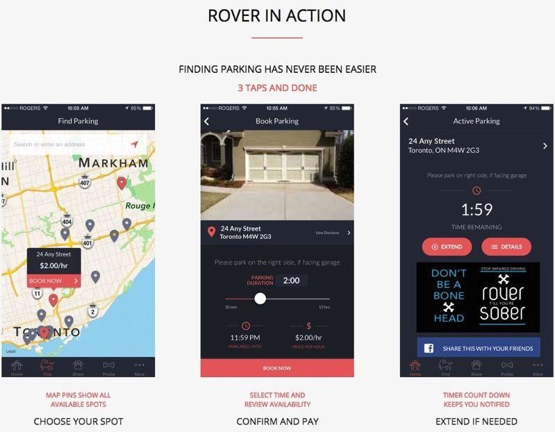 Rover App Logo - Rover Parking Toronto | Toronto Key To The City