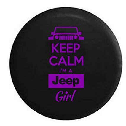 I'm a Jeep Girl Logo - Amazon.com: Purple - Keep Calm I'm a Jeep Girl spare Tire Cover ...