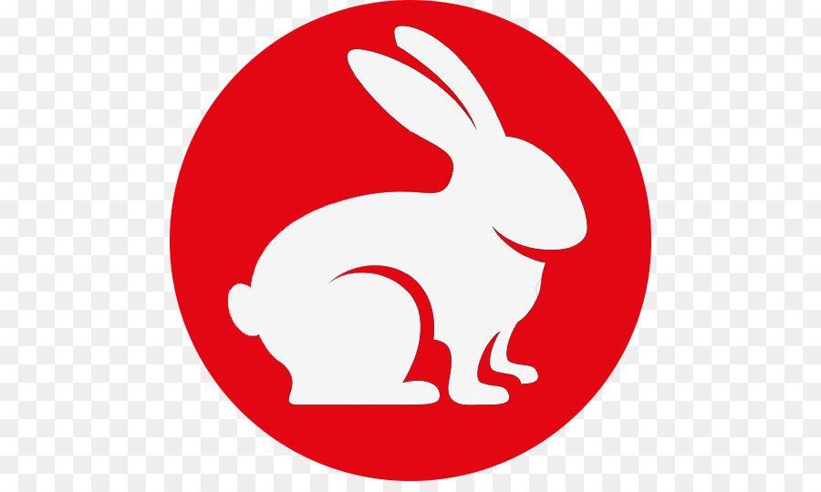 Red Rabbit Logo - Domestic rabbit Logo Clip art - rabbit png download - 528*528 - Free ...