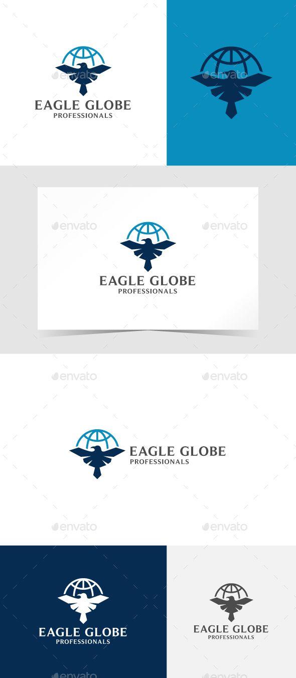 Eagle Globe Logo - Pin by Qiuqiu J on logo | Pinterest | Logo templates, Logos and ...